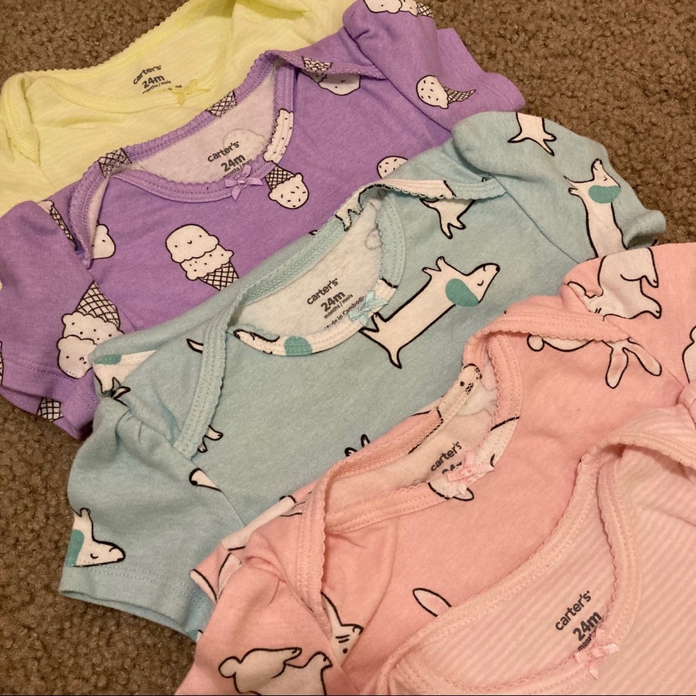 Carters Short Sleeve Bodysuits - Picture 2 of 2